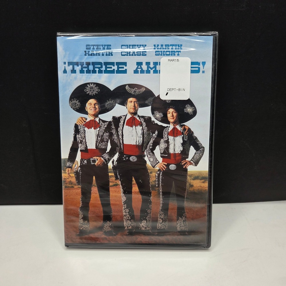 Three Amigos! DVD Steve Martin Chevy Chase Martin Short 1986 Comedy Movie New